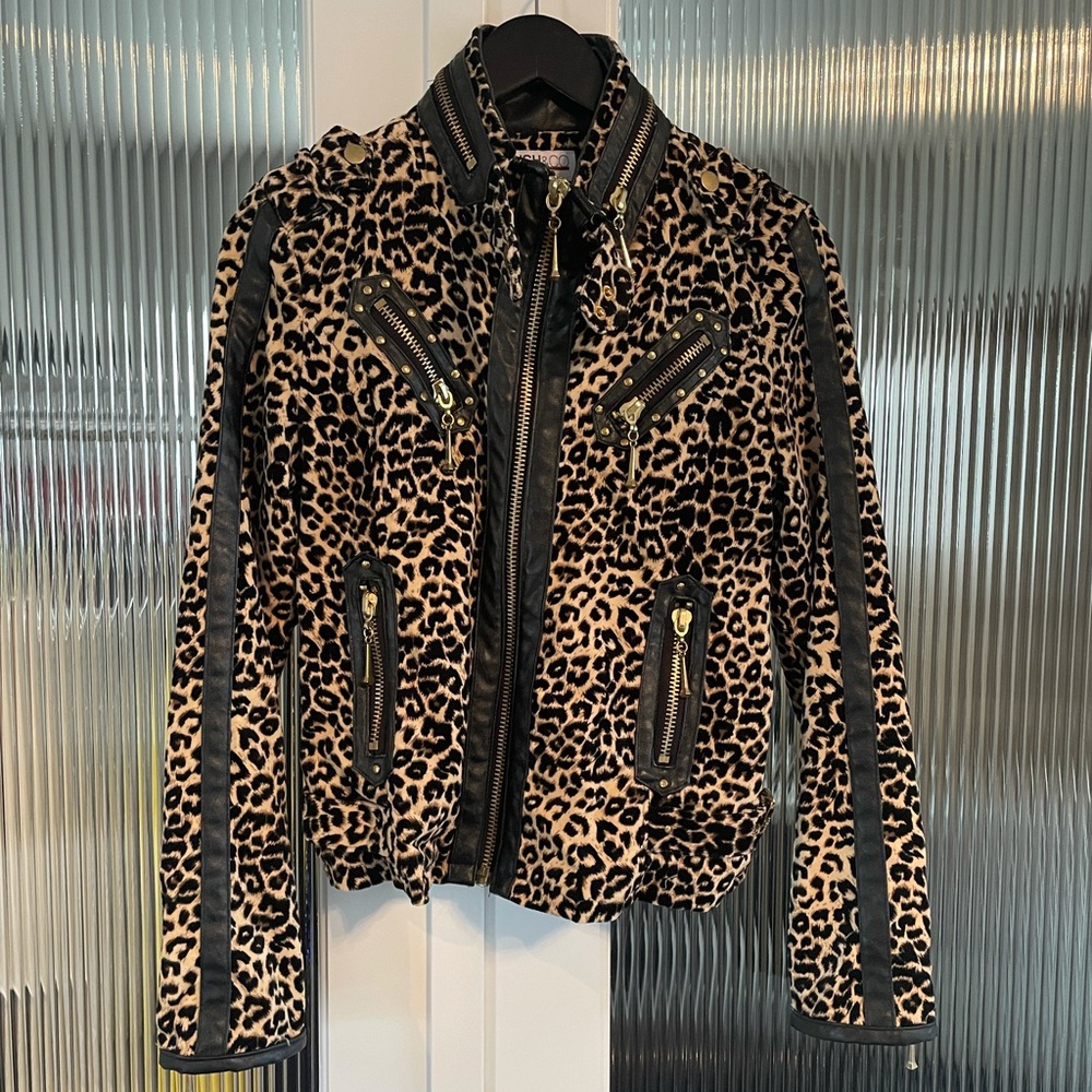 Velvet leopard Jacket